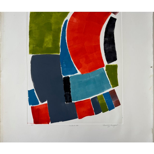 "Venture One", Abstract Expressionist, Original Silkscreen Print on Paper, Artist Stanley J. Krupa For Sale - Image 16 of 17
