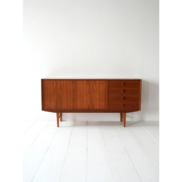 Vintage Scandinavian Teak Sideboard, 1950s For Sale - Image 11 of 11