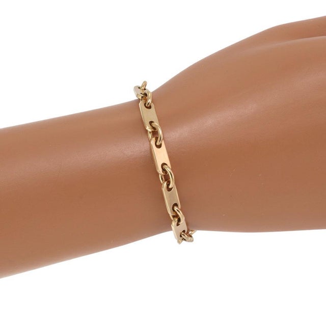 Late 20th Century Cartier Bracelet 18k Yellow Gold Long Link Bracelet 7.75" Long For Sale - Image 5 of 5