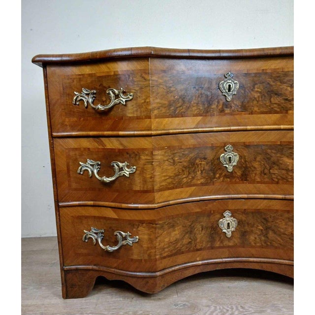 Antique Marquetry Arbalette Chest of Drawers, 1700s For Sale - Image 5 of 9