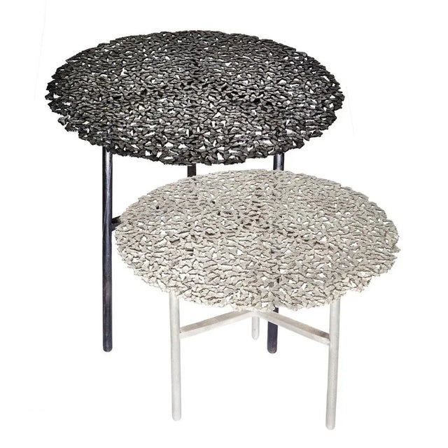 Jean Side Table in White Bronze by Fred&Juul For Sale - Image 6 of 7
