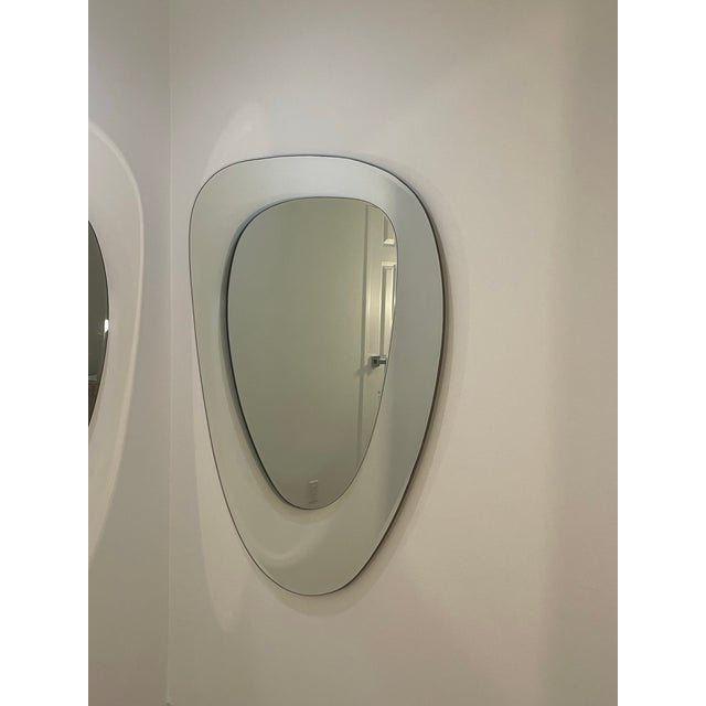 Abstract Irregular Un-Framed Wall Mirror Set (2) For Sale - Image 3 of 6