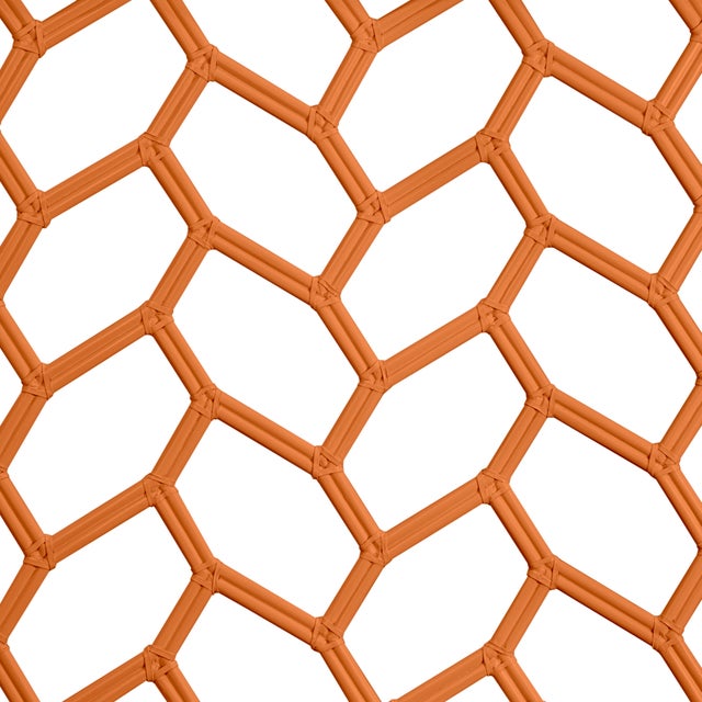 Not Yet Made - Made To Order Silas Headboard King - Orange For Sale - Image 5 of 6