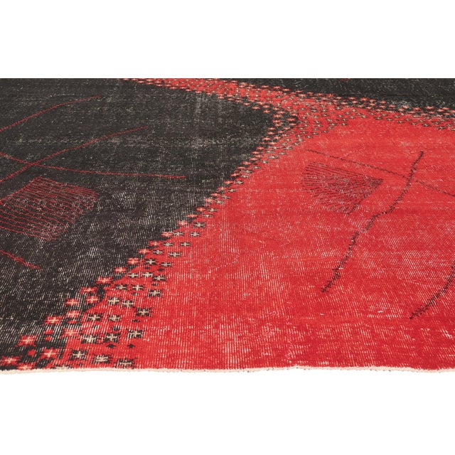 Zeki Muren Vintage Turkish Sivas Rug, 06'09 09'08 For Sale - Image 4 of 10