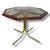 Contemporary Mid-Century Modern Italian Dining Table in Smoked Glass and Teak For Sale - Image 3 of 7