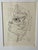 Lithograph on vellum, Jean Cocteau (1889-1963), the face of Apollo, 1958. Jean Cocteau is a multifaceted artist, one of...