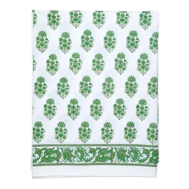Riya King Bed Green Flat Sheet For Sale