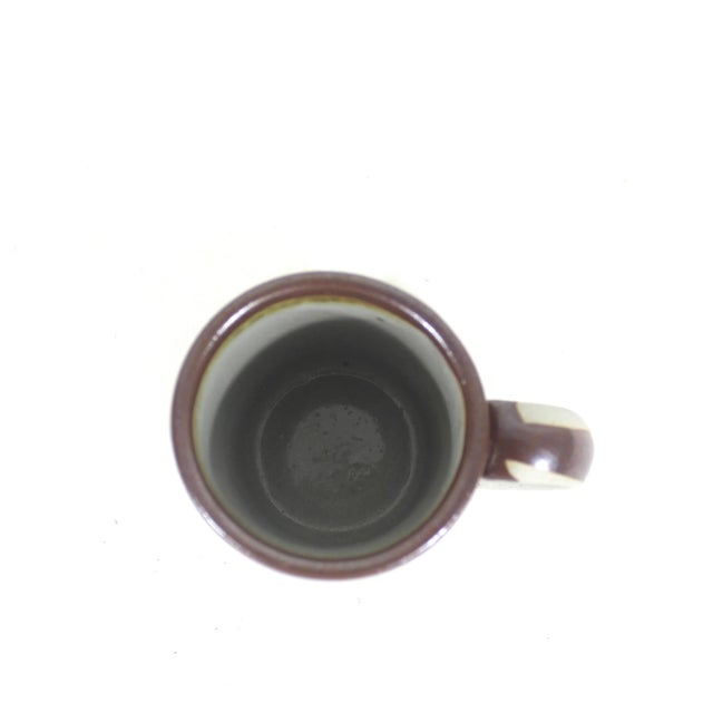 Vintage Signed Mateo Mexican Tonala Pottery Mug With Bird For Sale - Image 4 of 9