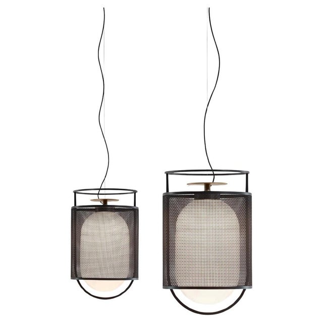 Denglong T Pe and T Gr Suspension Lamps by Neri and Hu for Parachilna, Set of 2 For Sale - Image 13 of 13