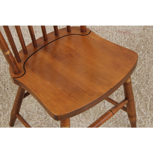 Pair Hitchcock Early American Stenciled Dining Chairs For Sale - Image 10 of 18