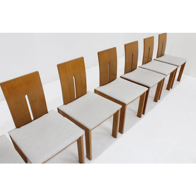 Vintage Italian Dining Room Chairs, 1980s, Set of 8 For Sale - Image 9 of 11