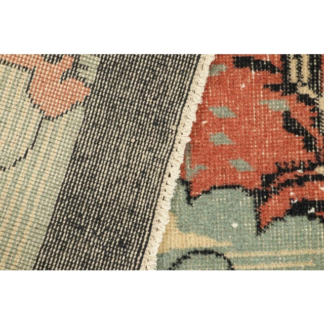 Textile Vintage Zeki Müren Art Deco Rug in Pink With Abstract Patterns From Rug & Kilim For Sale - Image 7 of 7