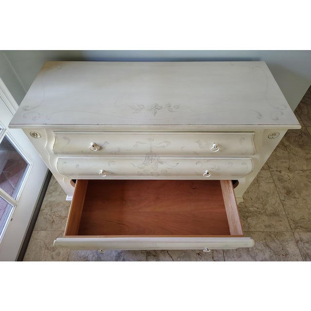 Ethan Allen Hand Painted Chest of Drawers For Sale In Los Angeles - Image 6 of 11