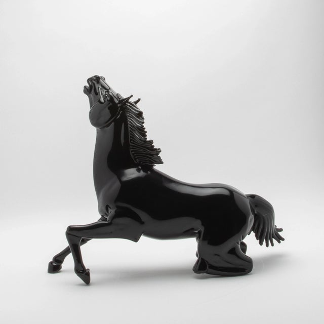 Hand Blown Murano Horse Sculpture For Sale - Image 4 of 11