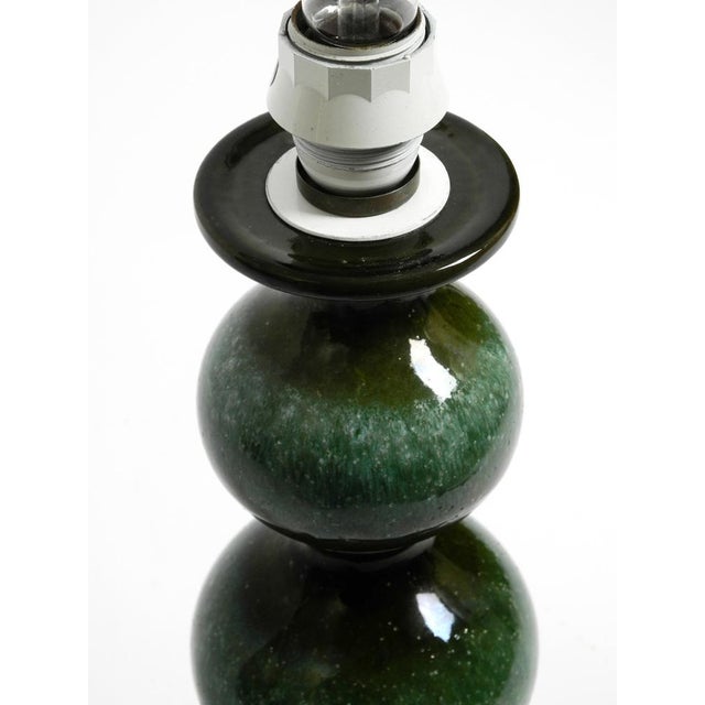 Large Green and Black Ceramic Table or Floor Lamp in from Kaiser Leuchten, 1960s For Sale - Image 15 of 18