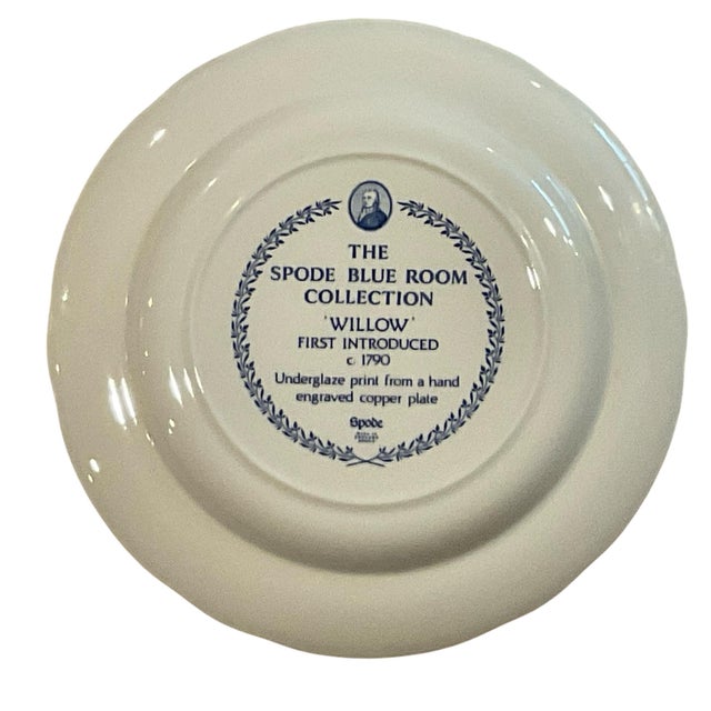 English 1990s Spode Blue and White Archive Collection Plates Set of 5 For Sale - Image 3 of 12