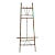 Vintage Scorched Bamboo Folding Floor Easel For Sale