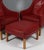 Børge Mogensen Model 2202 / 2204 Wingback Chairs and Ottoman in Leather attributed to Børge Mogensen for Fredericia, 1980s, Set of 3 For Sale - Image 4 of 10