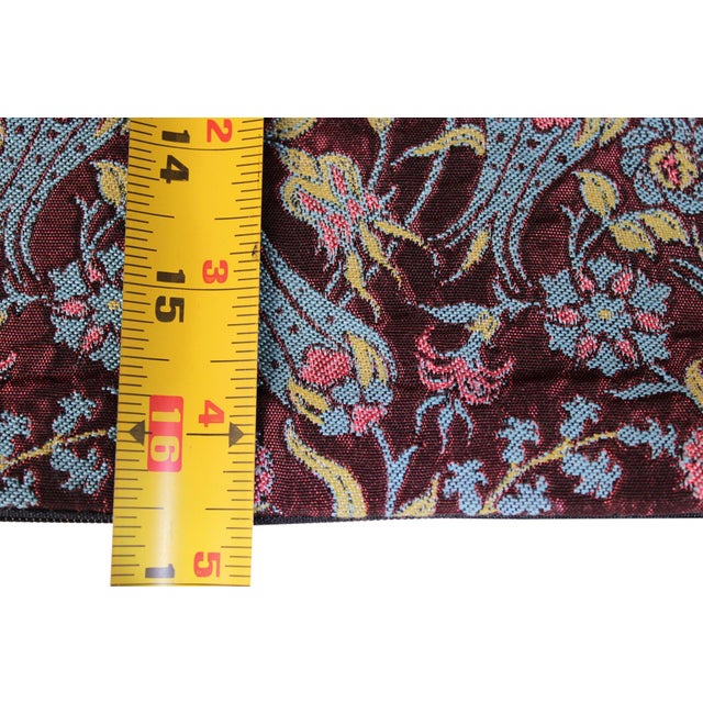 Textile Shabby Chic Damask Floral Turkish Pillow For Sale - Image 7 of 9