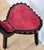 Vintage Spanish Brutalist Tripod Chair With Red Leather Upholstery For Sale - Image 9 of 14