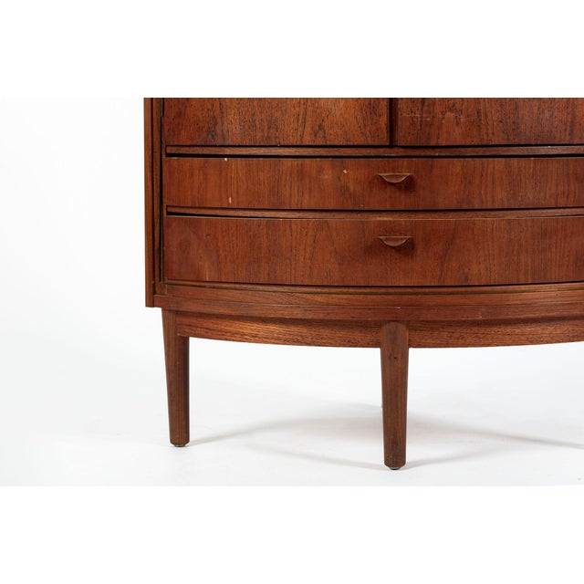 Mid-Century Danish Modern Teak Corner Bar or Storage Cabinet 1960s Selling as-Is For Sale - Image 11 of 14