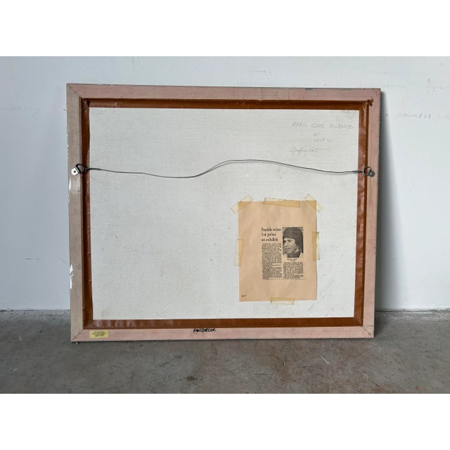 1980's Geoffrey Smith " April Cove Silence " Oil Painting, Framed For Sale - Image 11 of 13