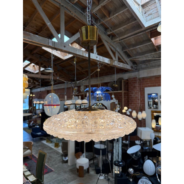 1960s Set of Carl Fagerlund for Orrefors Pendant Light for Lyfa, Denmark, 1960s For Sale - Image 5 of 12