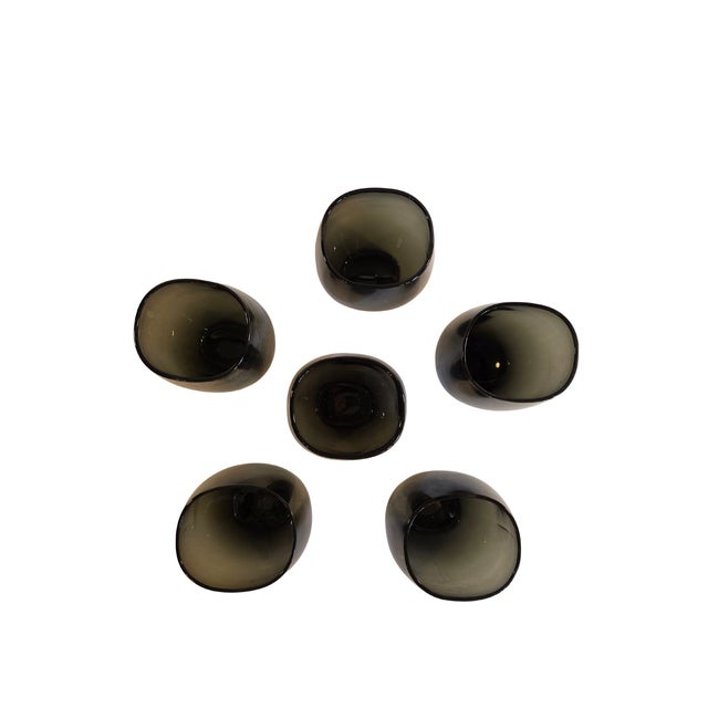 Mid 20th Century Holmegaard Per Lütken Smoky Highball Tumblers – Set of 6, Mid-Century Danish Modern For Sale - Image 9 of 15