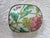 Pink Pink and Green Floral Porcelain Metal Box For Sale - Image 8 of 9