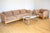 Mid-Century Modernist Sofa and Armchair in Blonde Maple and Upholstery attributed to Terence Conran, 1970s, Set of 2 For Sale - Image 4 of 18