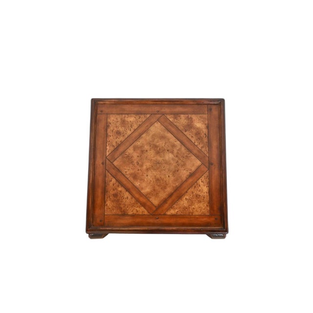 Early 21st Century Milling Road for Baker Furniture Rococo Burlwood Side Tables - A Pair For Sale - Image 5 of 6