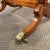 Wood Edwardian, Antique George III Style Mahogany/Satin Wood Cheval Mirror For Sale - Image 7 of 8