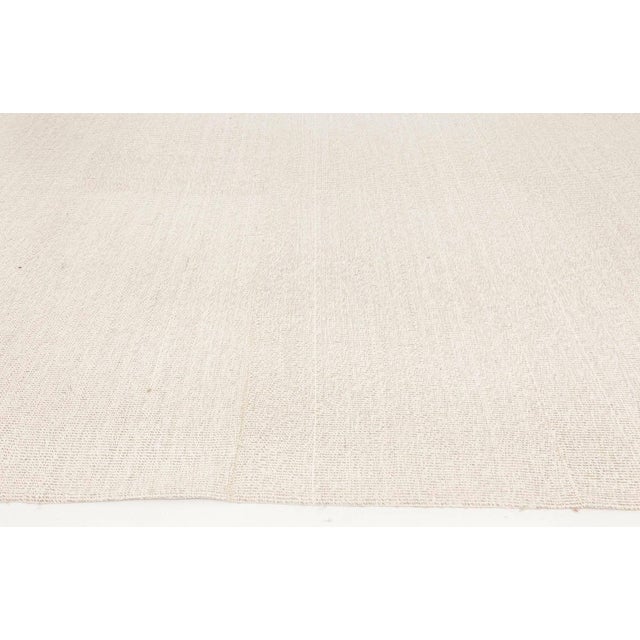 Modern Contemporary Sandy Beige Flat-Woven Wool Kilim Rug by Doris Leslie Blau For Sale - Image 3 of 7