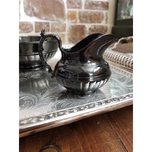 Antique Hackwood Black Basalt Tea Set For Sale - Image 9 of 12
