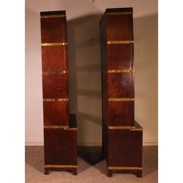 Mahogany Stacking Bookcases, 1990s For Sale - Image 11 of 12