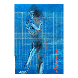 1960s Katherine Yares Modern Female Nude Pastel