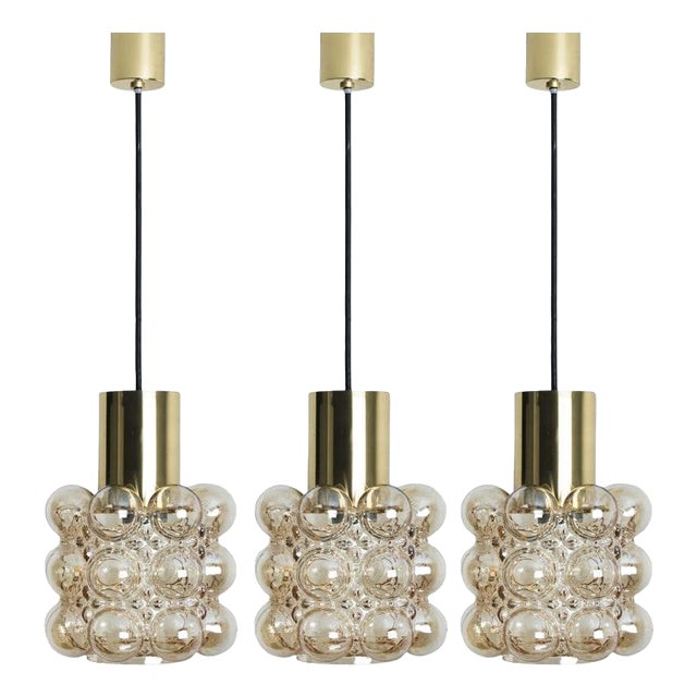 Glass Pendant by Helena Tynell for Glashütte Limburg, 1960s For Sale