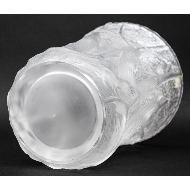 Bohemian Frosted Art Glass Forest Vase For Sale In New York - Image 6 of 6