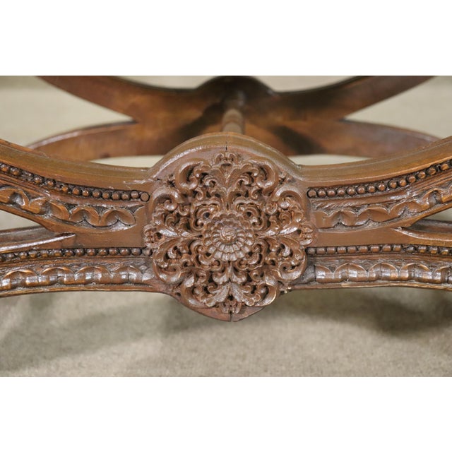 Early 20th Century Antiques X-Base Footstool For Sale - Image 4 of 7