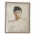 1970s Framed Watercolor Portrait For Sale