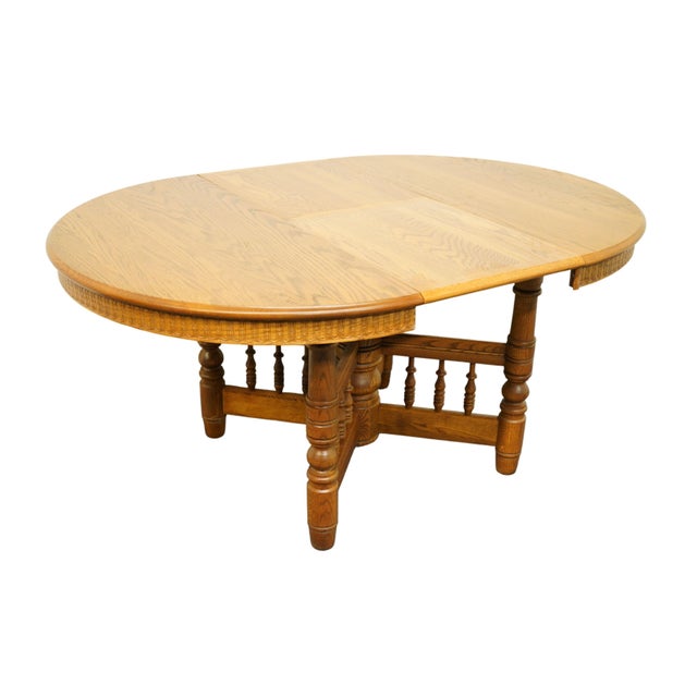 Richardson Brothers Solid Oak Country French 63" Dining Table W. Self