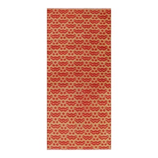 Vintage Zeki Müren Runner Rug in Beige With Red Cintamani Motifs | Rug & Kilim For Sale