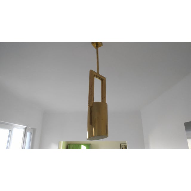 Brass Pendant Lamps, 1970s, Set of 4, in Very Good conditions. Designed 1970 to 1979 Up to 250V (Europe/UK Standard).The...
