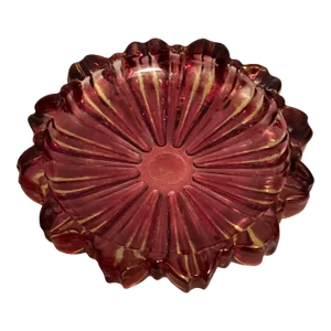 1960s Vintage Carnival Glass Cranberry Astray