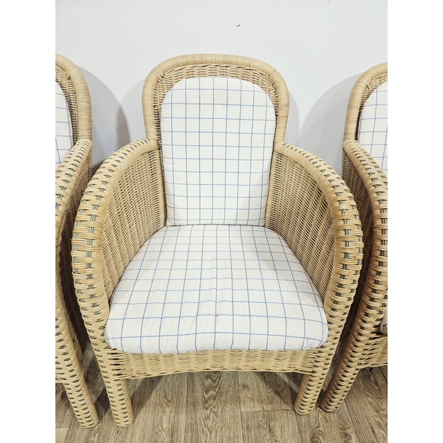 Wicker Armchairs from Domicil Möbel, Germany, 1990s, Set of 4 For Sale - Image 6 of 16