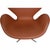 Brown Swan Chair in Walnut and Leather by Arne Jacobsen, 2000s For Sale - Image 8 of 18