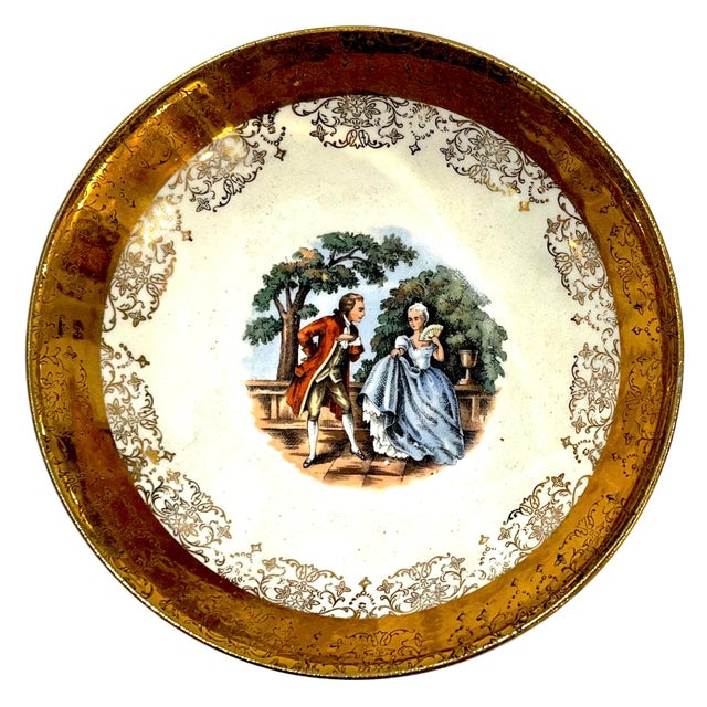 Mid 20th Century 22 Carat Crest-O-Gold Sauce Bowls by Sabin - Set of 7 For Sale - Image 6 of 11