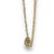 Early 21st Century 14k Yellow Gold 0.85ct Natural Diamond Bezeled Necklace For Sale - Image 5 of 6