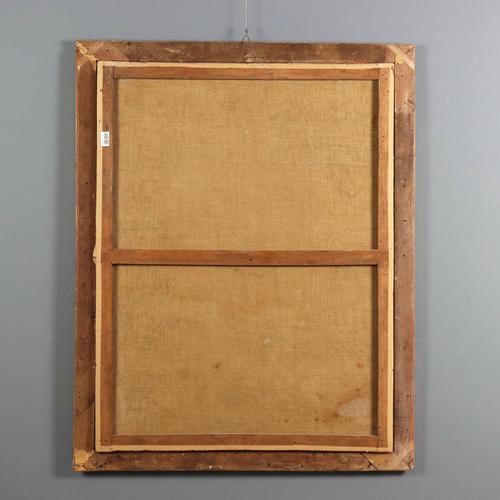 French School Artist, Portrait of a Noblewoman with a Puppy, 1700s, Oil Painting, Framed For Sale - Image 11 of 12