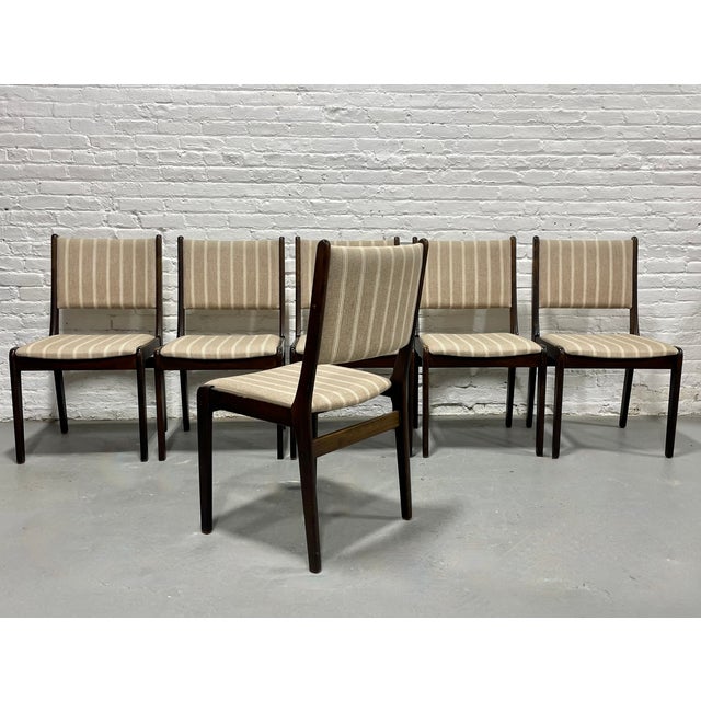 Mid Century Modern Dining Chairs by Farstrup, Denmark | Danish Set of 6 Chairs, C. 1960s For Sale - Image 9 of 10